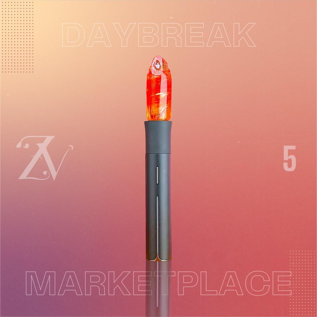 GEM CUP GLASS: FACETED DAYBREAK MARKETPLACE PIVOT MOUTHPIECE - Image 5