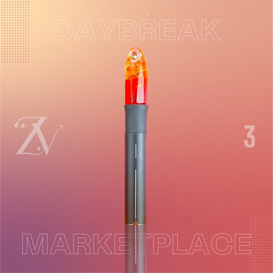 GEM CUP GLASS: FACETED DAYBREAK MARKETPLACE PIVOT MOUTHPIECE - Image 3