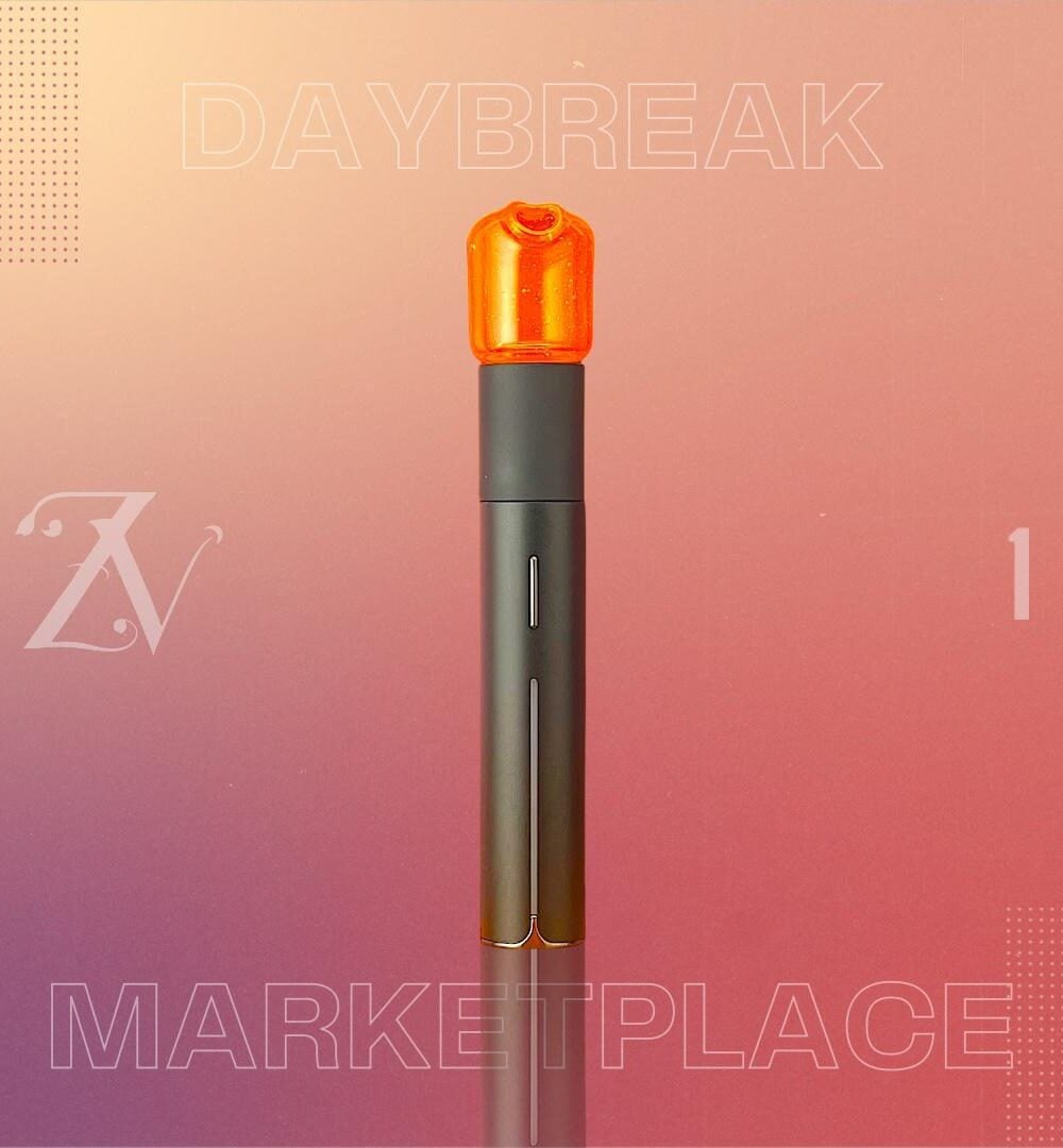KIZMIT GLASS: DAYBREAK MARKETPLACE PIVOT MOUTHPIECE & MATCHING PEARL SET