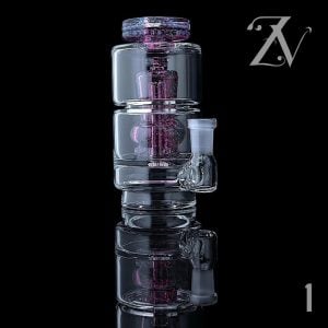#1 GOLD AMYTHEST CROPAL CENTER CUT INCEPTION RIG 3 HOLE