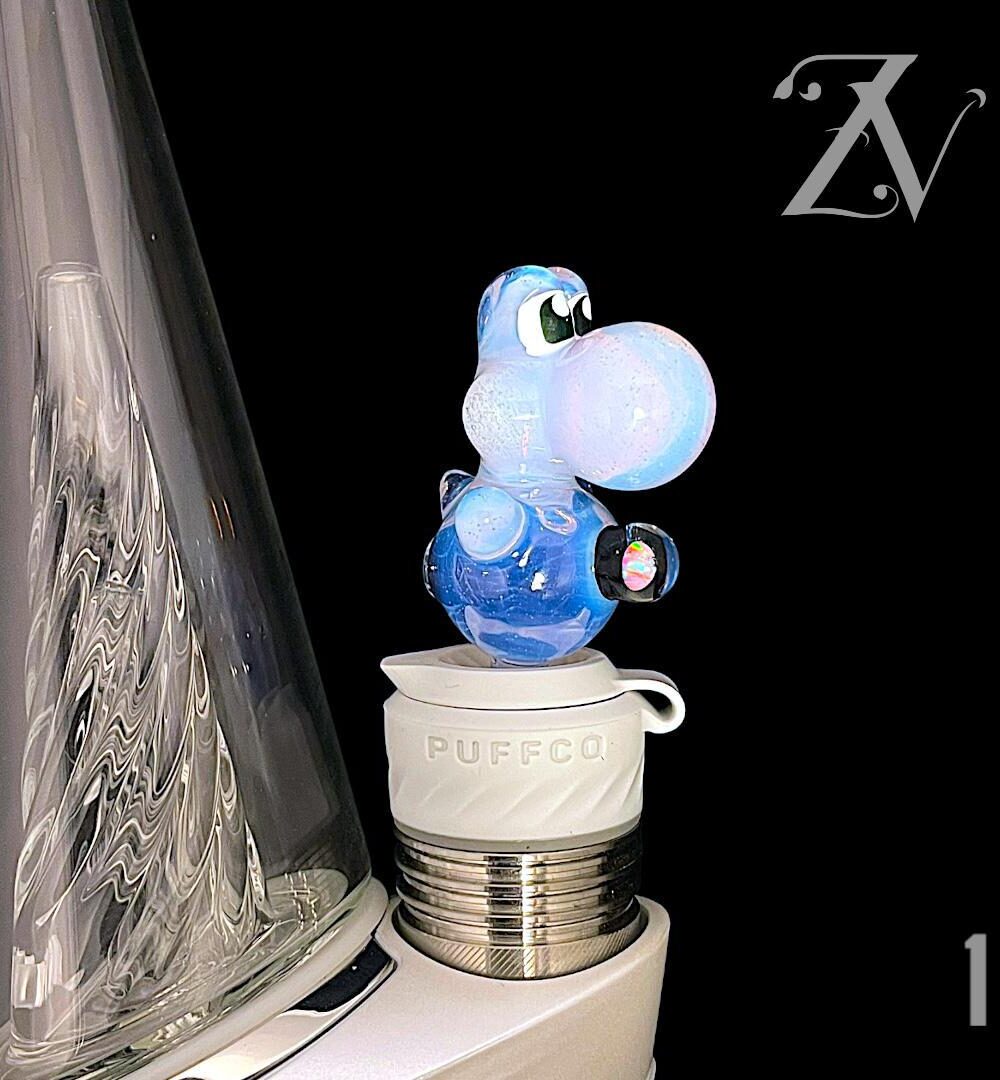 Alternative view of BELLZ GLASS: YOSHI ENCASED OPAL 3DXL PEAK PRO JOYSTICK CAP