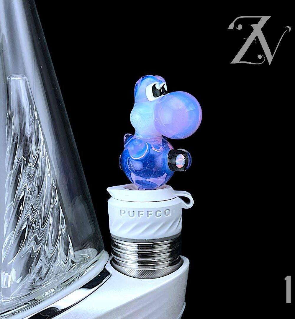 BELLZ GLASS: YOSHI ENCASED OPAL 3DXL PEAK PRO JOYSTICK CAP