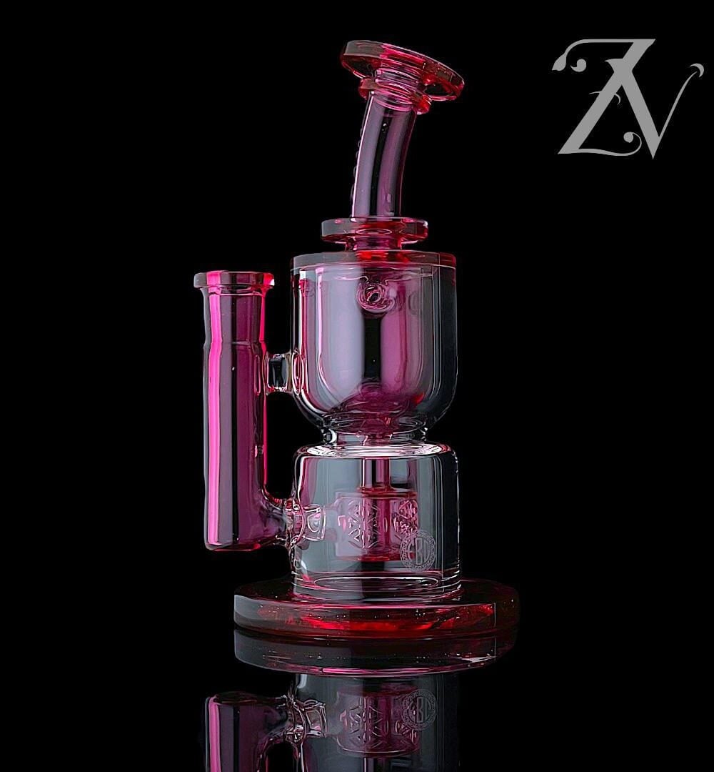 FATBOY GLASS: COLORED HOURGLASS TAURUS FULL SIZE GOLD RUBY