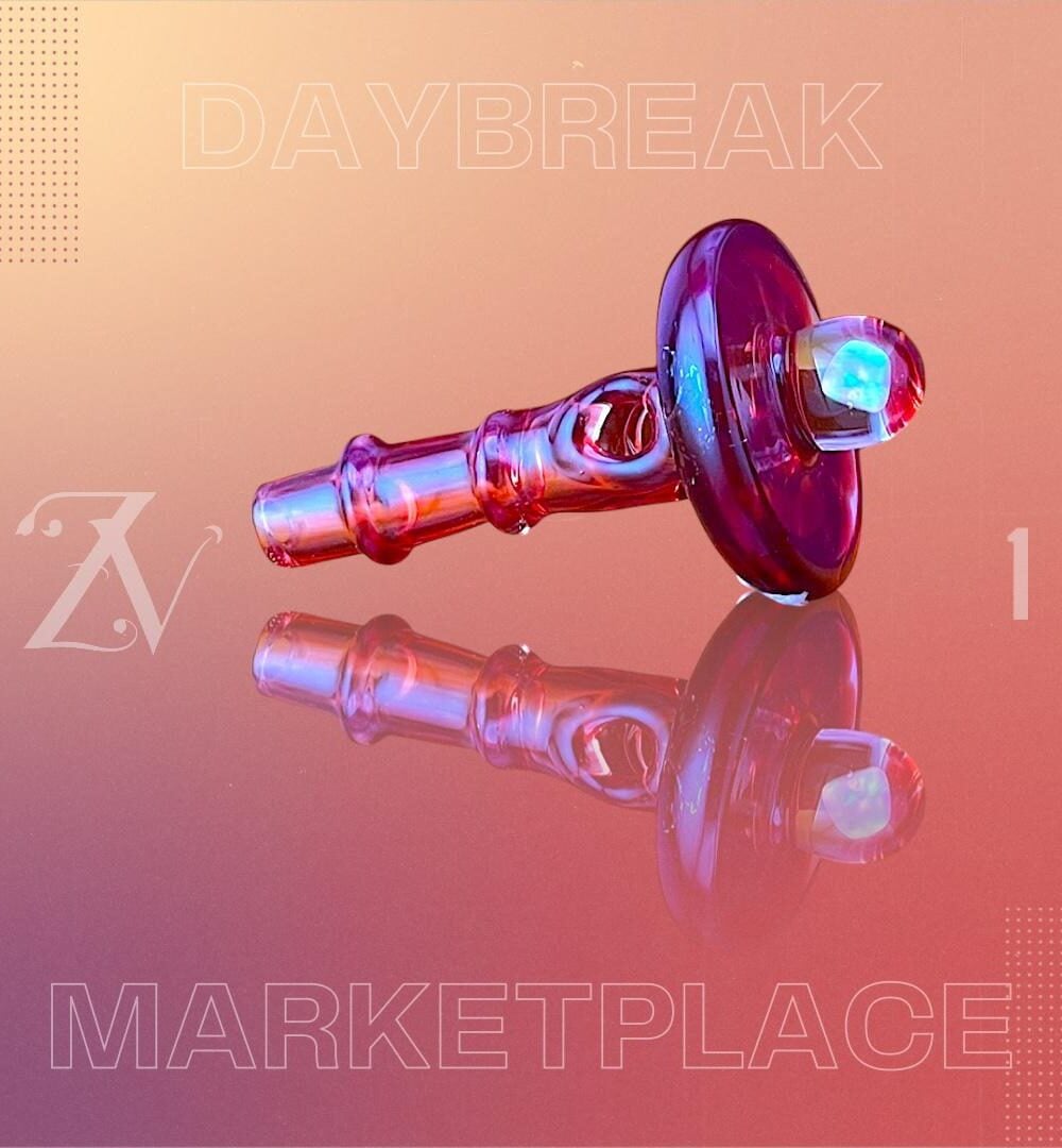 IRIDESCENT GLASS: UFO OPAL DAYBREAK MARKETPLACE PUFFCO PEAK PRO 3DXL JOYSTICK CAP