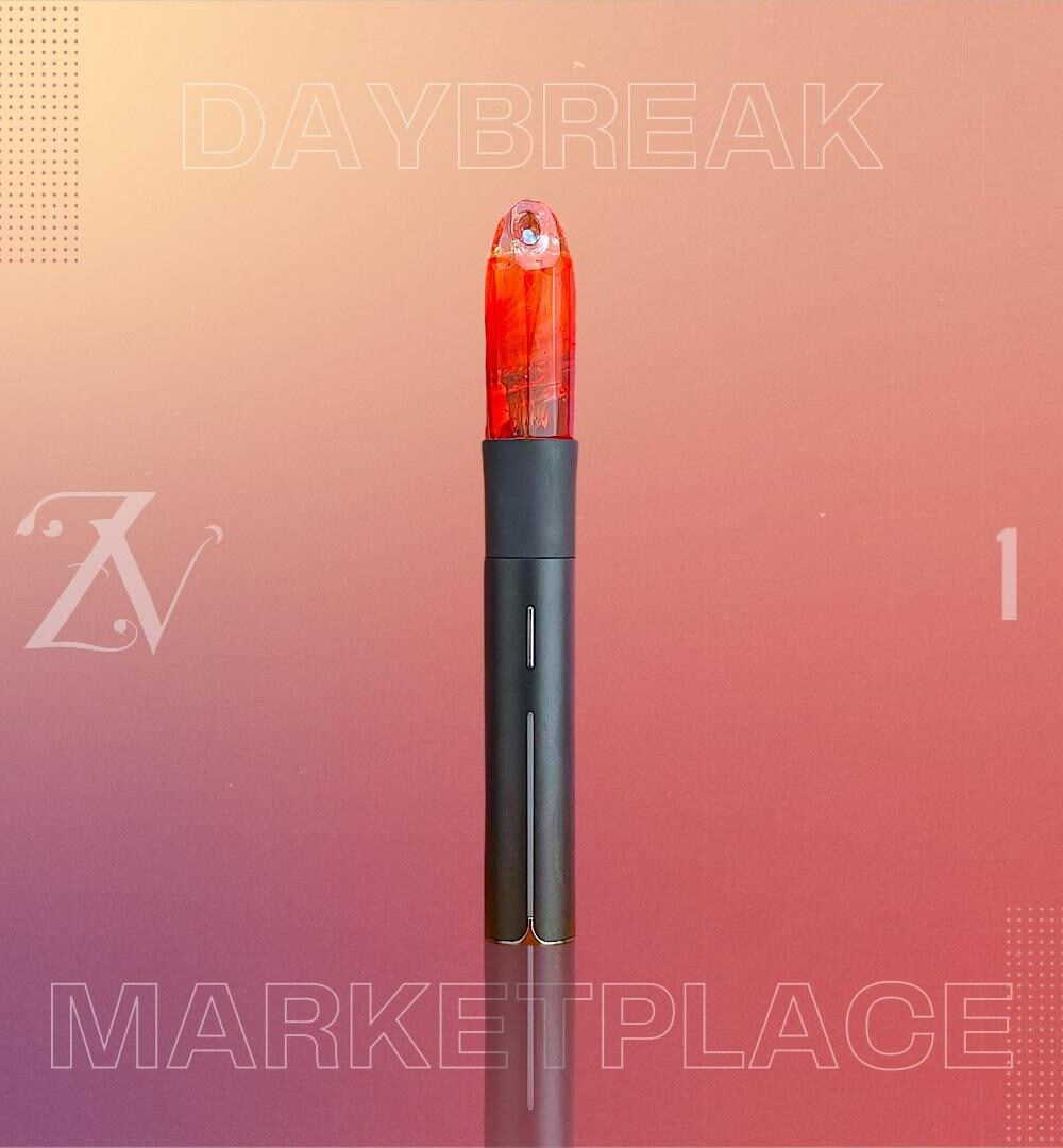 GEM CUP GLASS: FACETED DAYBREAK MARKETPLACE PIVOT MOUTHPIECE