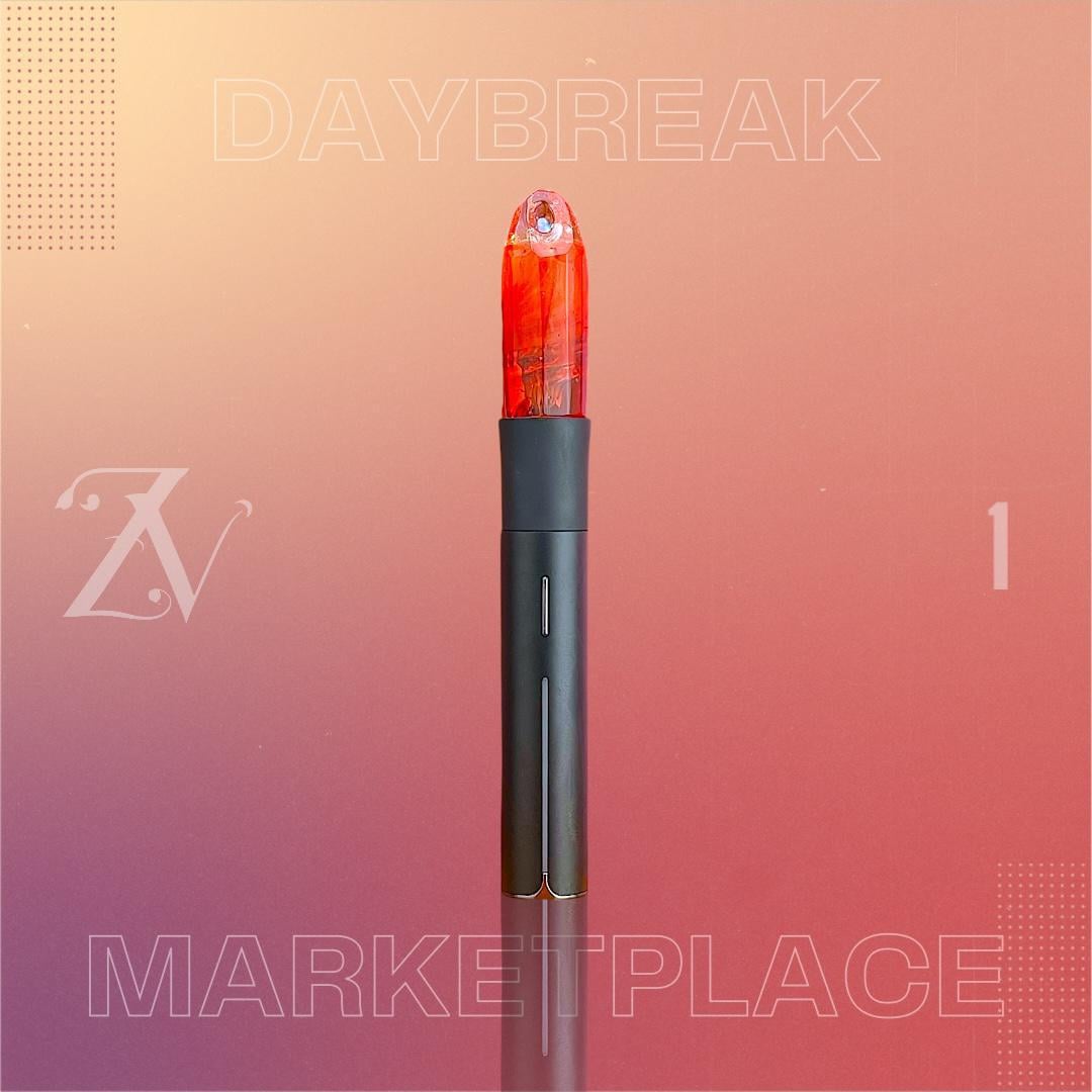 GEM CUP GLASS: FACETED DAYBREAK MARKETPLACE PIVOT MOUTHPIECE