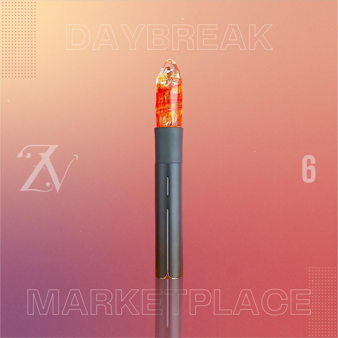GEM CUP GLASS: FACETED DAYBREAK MARKETPLACE PIVOT MOUTHPIECE - Image 6