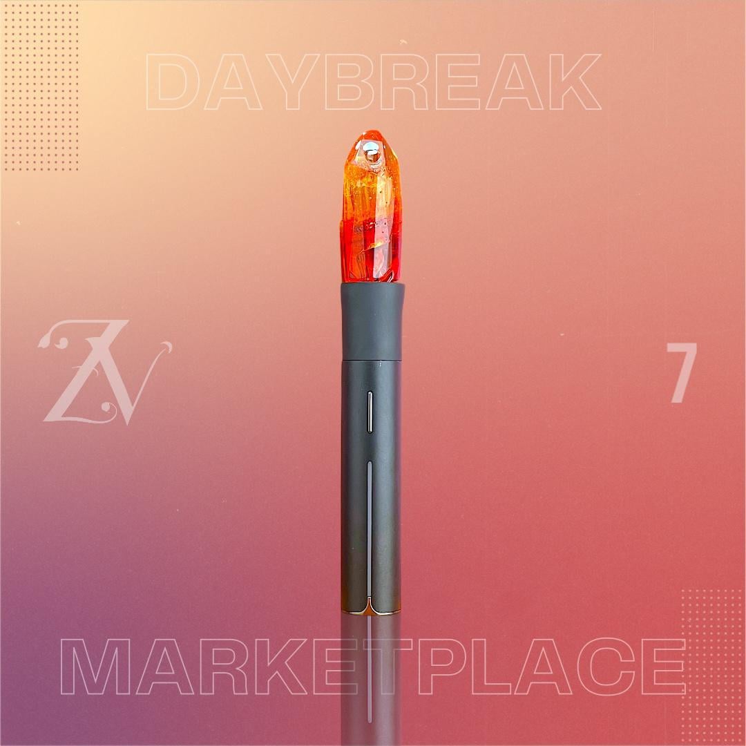 GEM CUP GLASS: FACETED DAYBREAK MARKETPLACE PIVOT MOUTHPIECE - Image 7