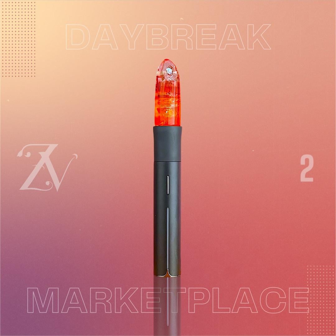 GEM CUP GLASS: FACETED DAYBREAK MARKETPLACE PIVOT MOUTHPIECE - Image 2