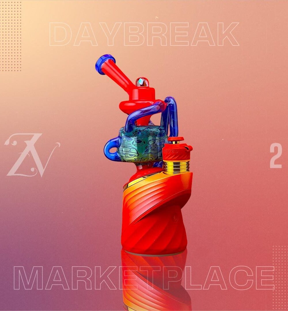 Alternative view of VIP GLASS: DAYBREAK MARKETPLACE DUAL PUFFCO PEAK ATTACHMENT