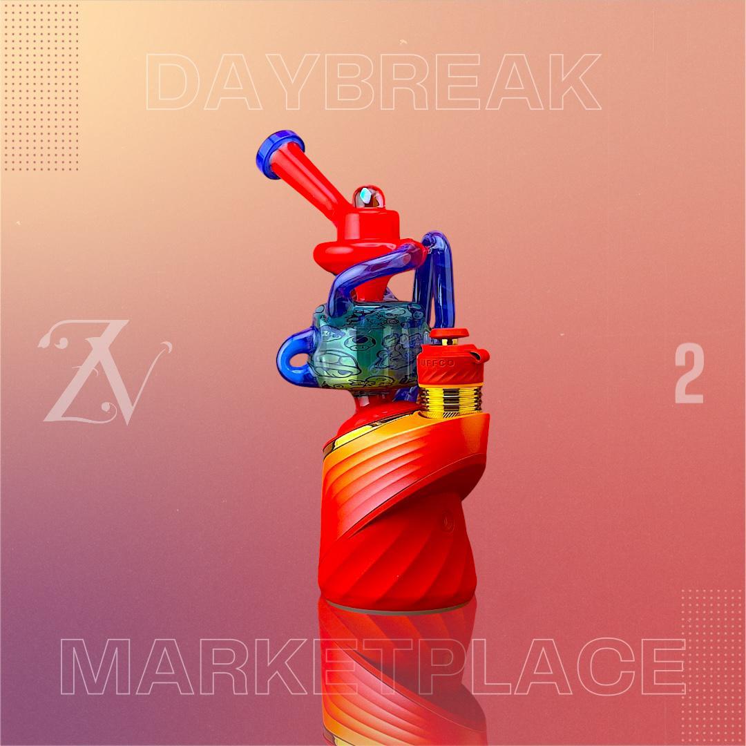VIP GLASS: DAYBREAK MARKETPLACE DUAL PUFFCO PEAK ATTACHMENT - Image 2