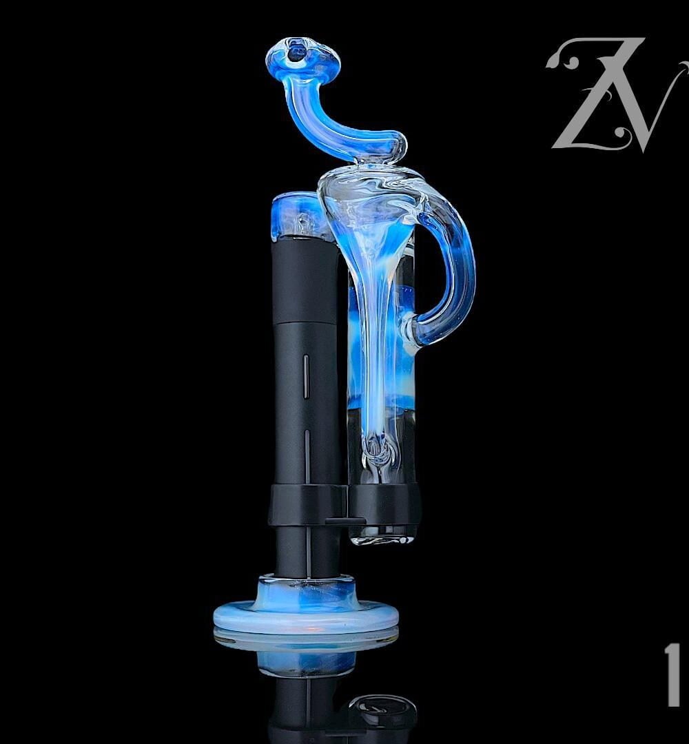Alternative view of LENNON GLASS: FULL COLOR PWHIPPLER PIVOT MOUTHPIECE AND RECYCLER