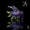MAKO GLASS: ENCASED OPAL DRAGON HEAD PIVOT MOUTHPIECE - Image 9