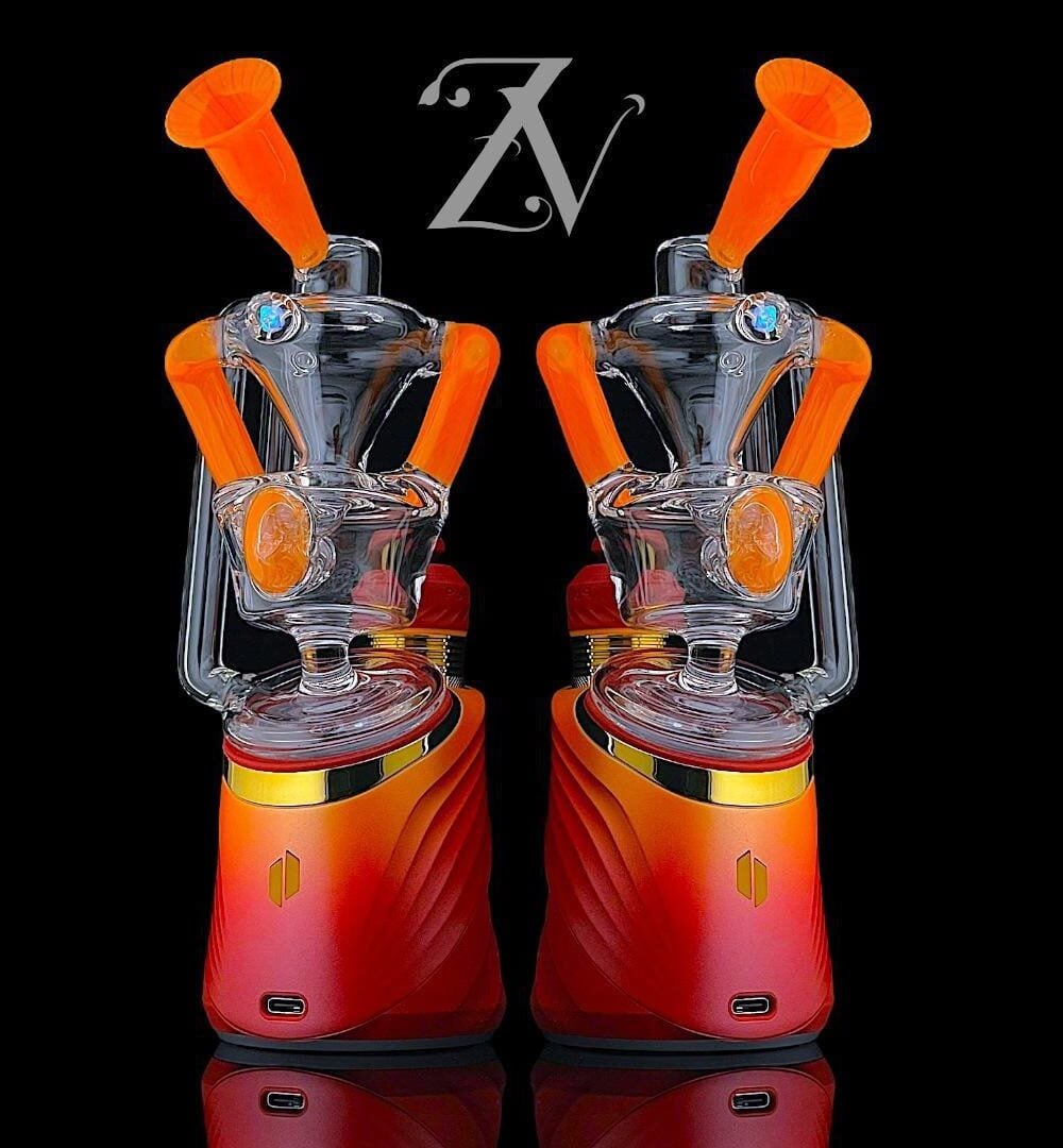 IRIDESCENT GLASS: SUPERIOR ECO DUALY PUFFCO PEAK ATTACHMENT - #2 - CALIFORNIA ORANGE