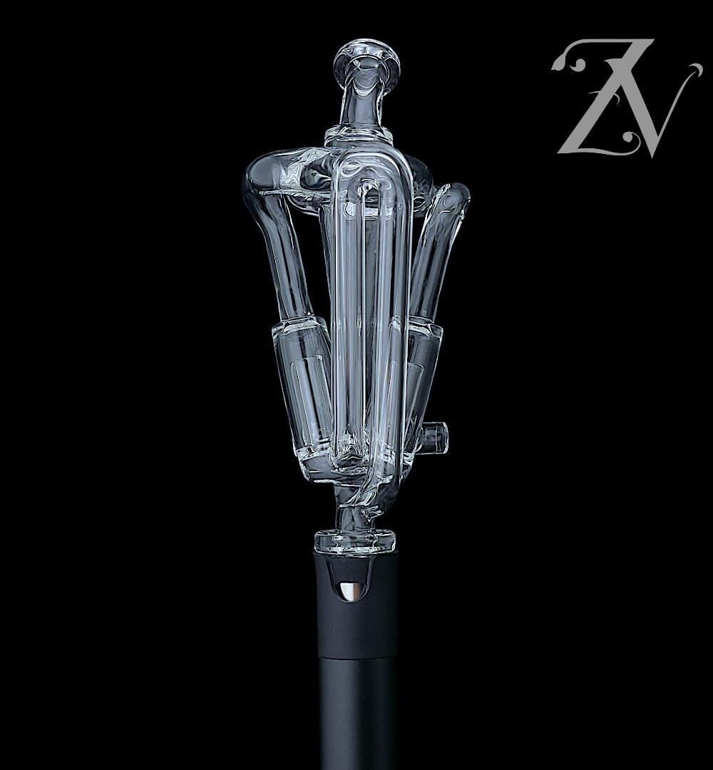 Alternative view of NIB GLASS: V TWIN RECYCLER PIVOT MOUTHPIECE