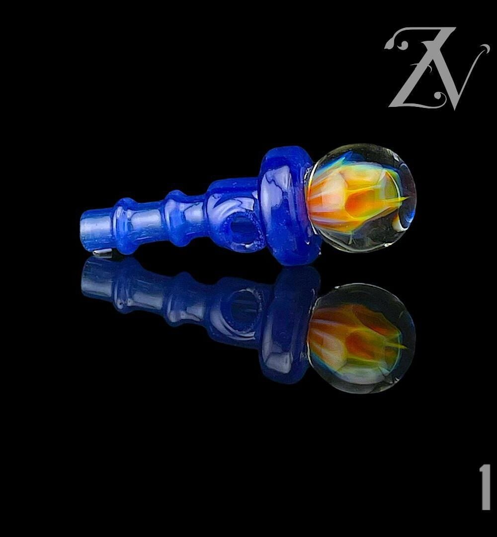 IRIDESCENT GLASS: COLORED MILLIE IMPLOSION PUFFCO PEAK PRO 3DXL JOYSTICK CAP