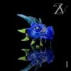 MAKO GLASS: ENCASED OPAL DRAGON HEAD PIVOT MOUTHPIECE - Image 3