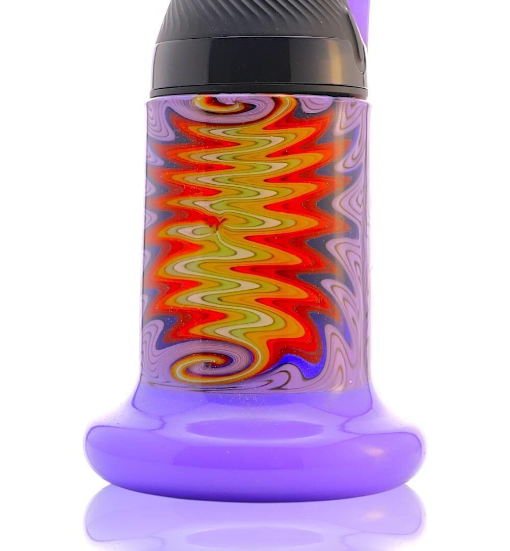 Alternative view of IRIDESCENT GLASS: DRY BUBBLER PUFFCO PROXY ATTACHMENT