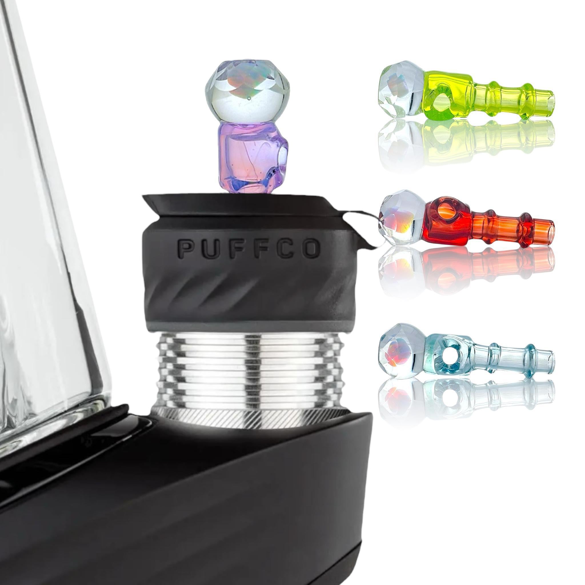 IRIDESCENT GLASS: FACETED PUFFCO PEAK PRO 3DXL JOYSTICK CAP
