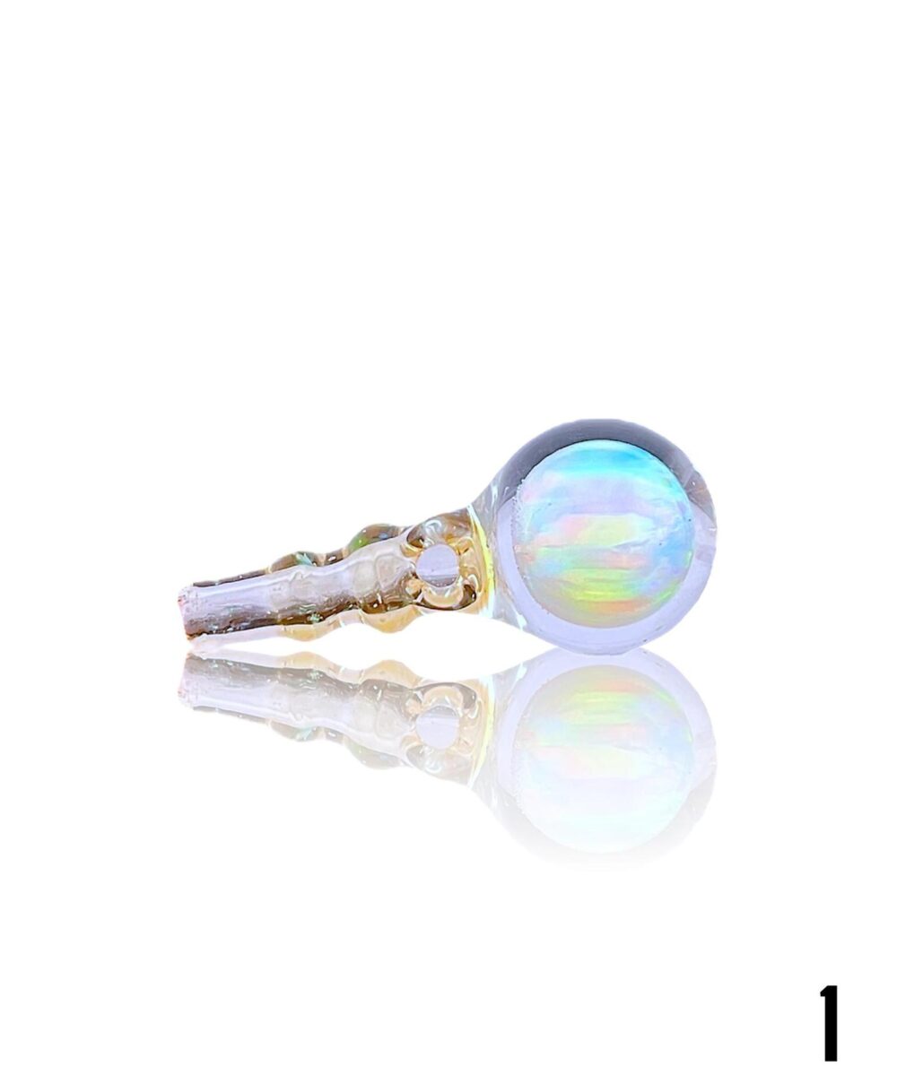 Alternative view of BHORO GLASS: 8MM SPHERE DAYBREAK MARKETPLACE PUFFCO PEAK PRO 3DXL JOYSTICK CAP