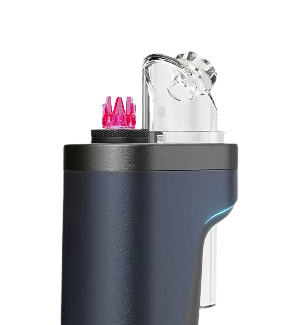NIB GLASS: DICHRO CROWN DR DABBER SWITCH 2 SPINNER CAP
