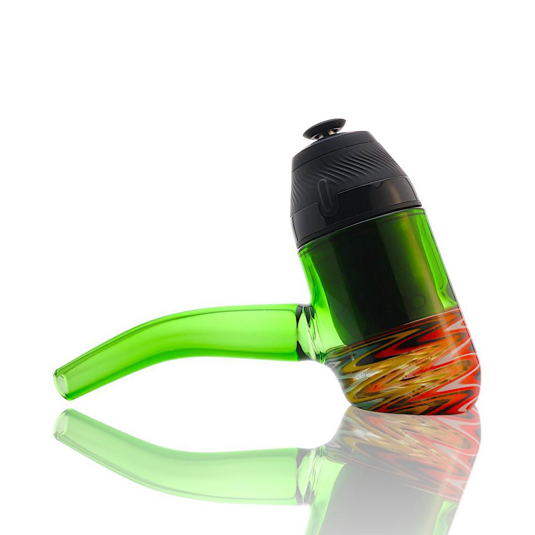 IRIDESCENT GLASS: SOLID WIGWAG PUFFCO PROXY ATTACHMENT | Zee Vapor
