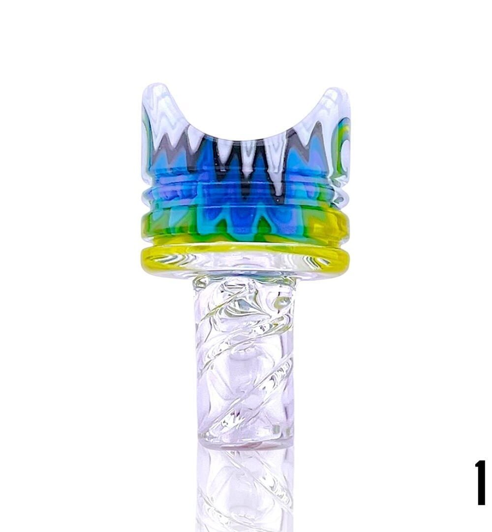 Alternative view of NIB GLASS: FULL COLOR PISTON DR DABBER SWITCH 2 SPINNER CAP