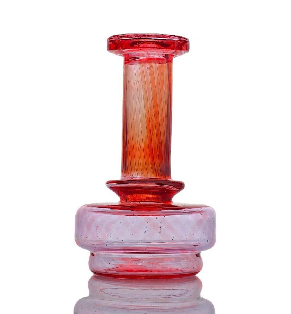 TOKR GLASS: COLORED V2 DRY TOP PUFFCO PEAK ATTACHMENT - ROSE CLOUD FULL COLOR