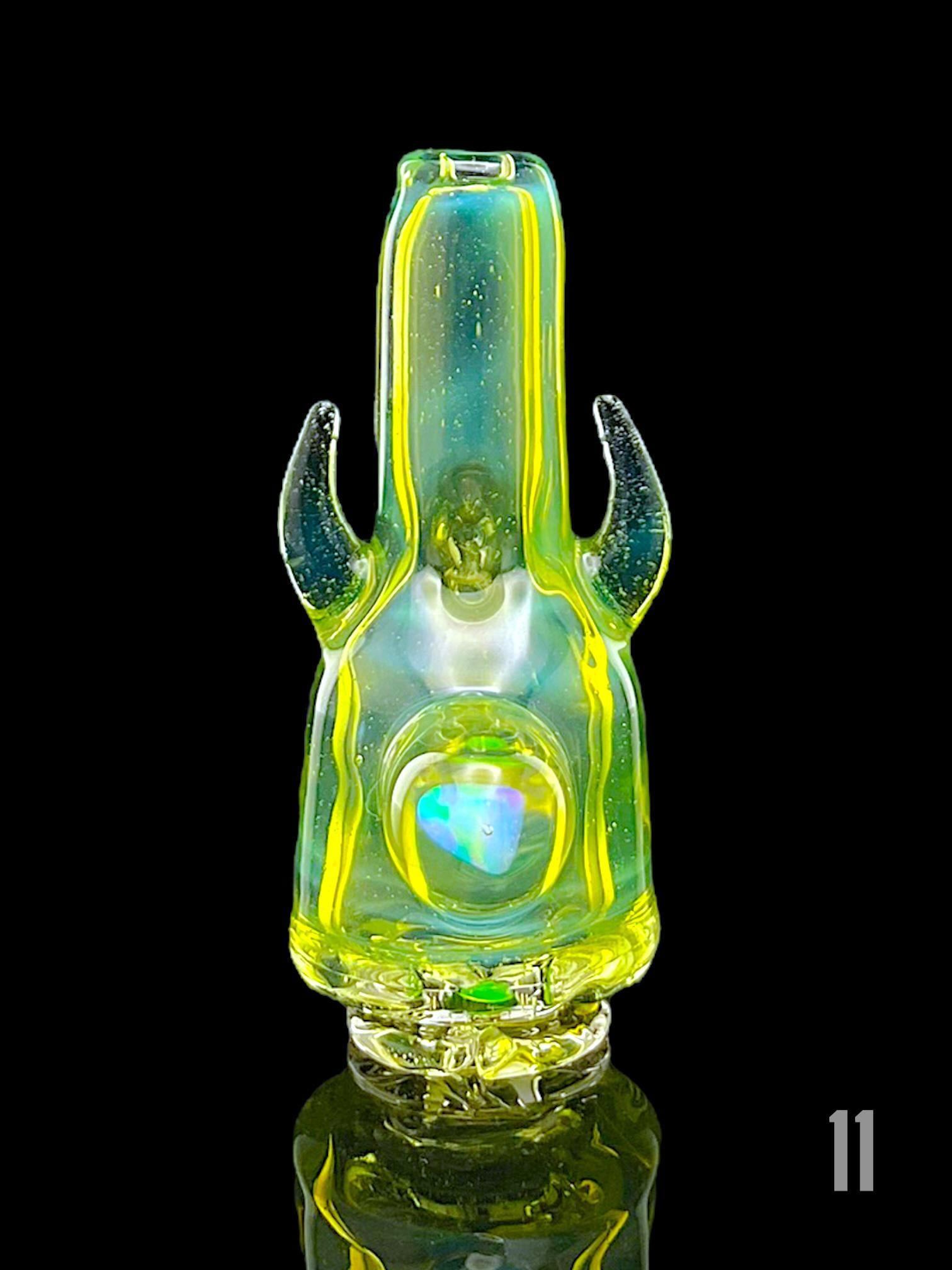 MAGIZLE GLASS: FULL COLOR DOUBLE HORN PIVOT MOUTHPIECE - Image 12