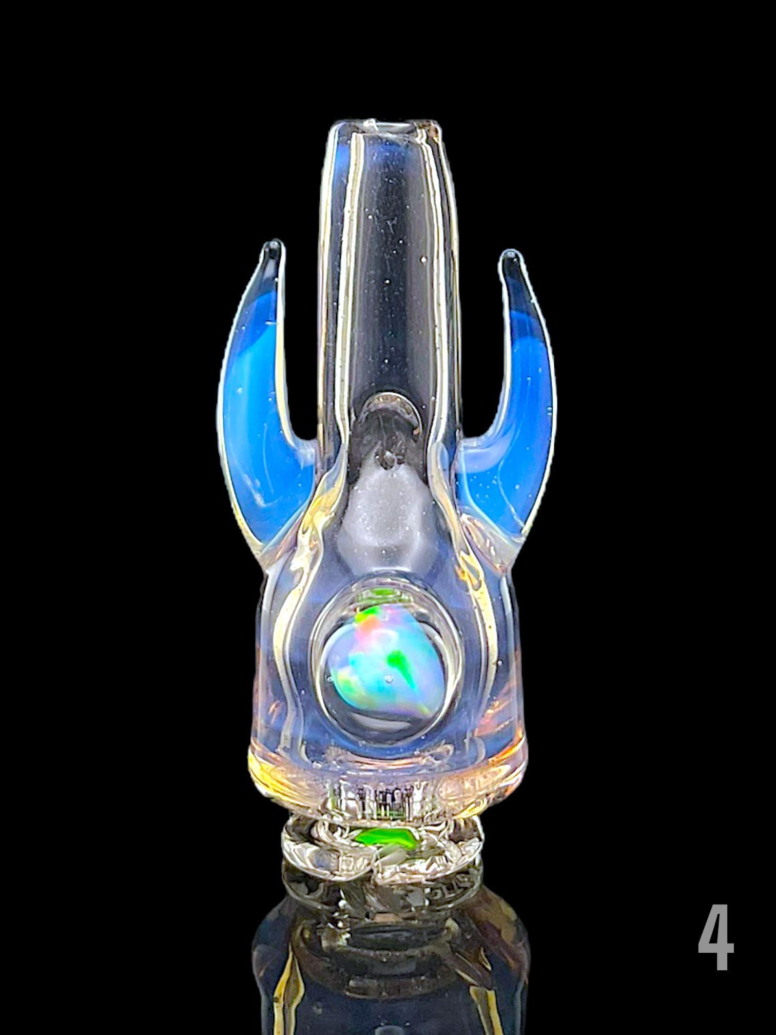 MAGIZLE GLASS: FULL COLOR DOUBLE HORN PIVOT MOUTHPIECE - Image 5