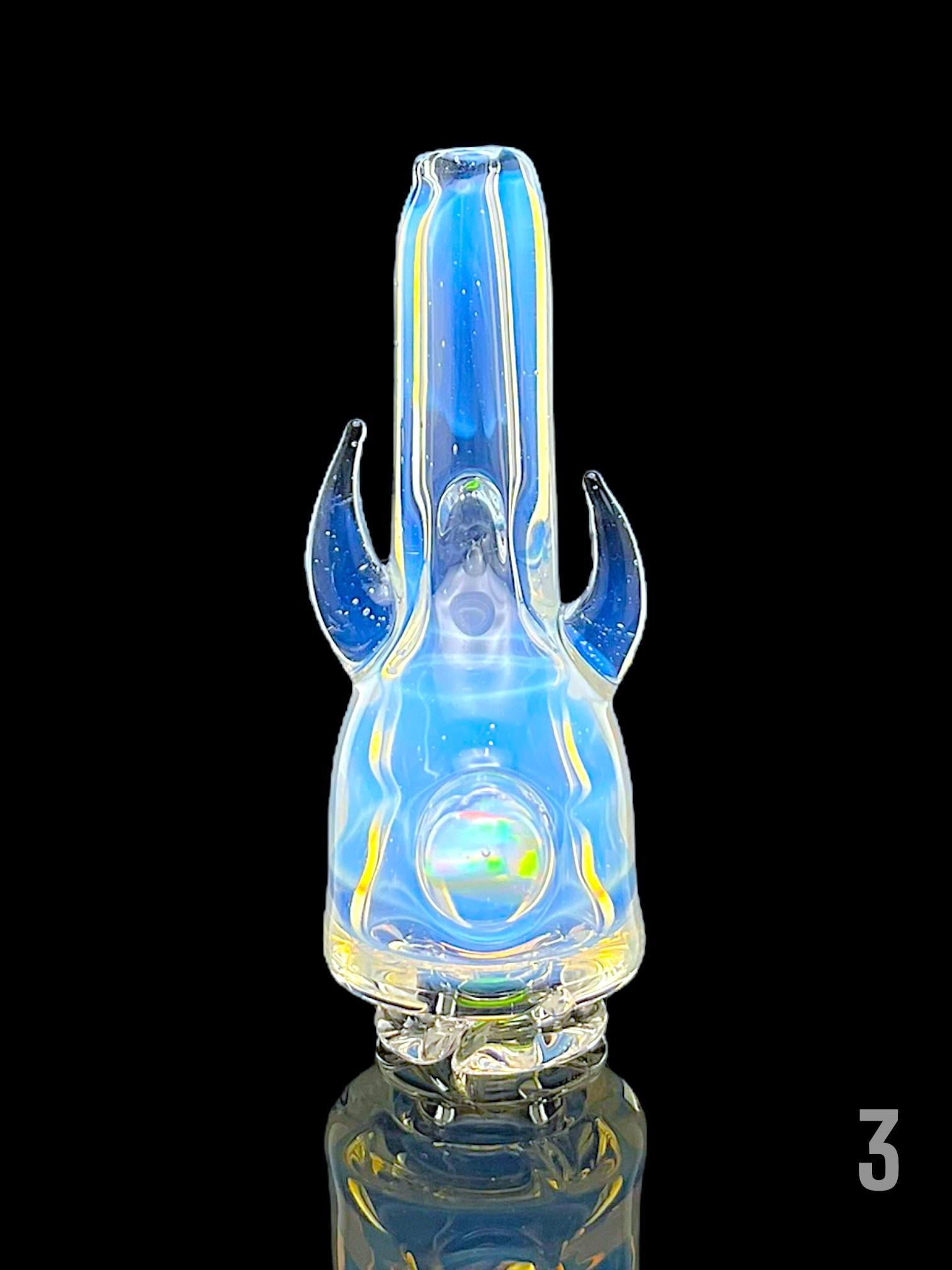 MAGIZLE GLASS: FULL COLOR DOUBLE HORN PIVOT MOUTHPIECE - Image 4
