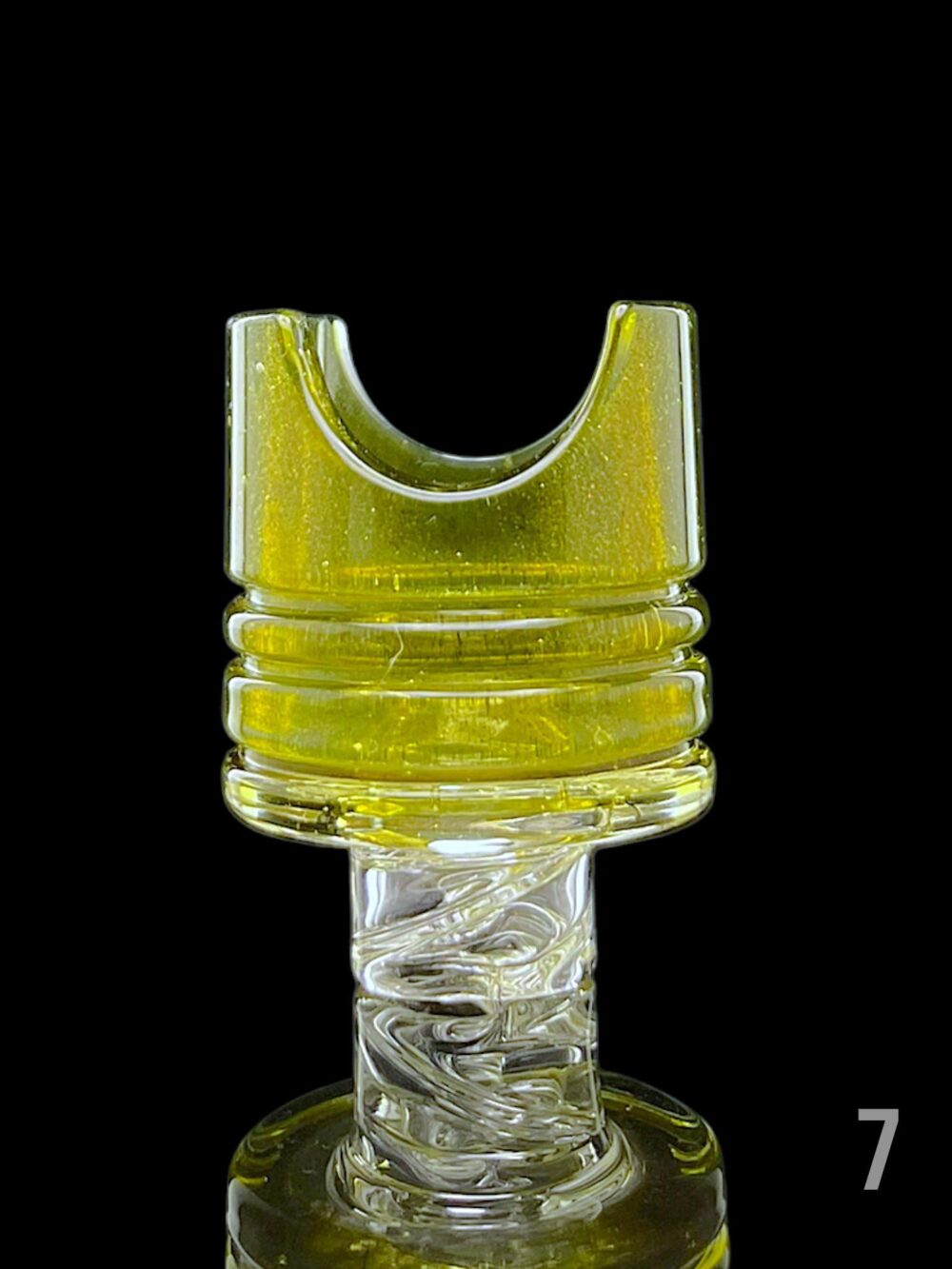 NIB GLASS: FULL COLOR PISTON 3DXL PUFFCO PEAK PRO SPINNER CAP