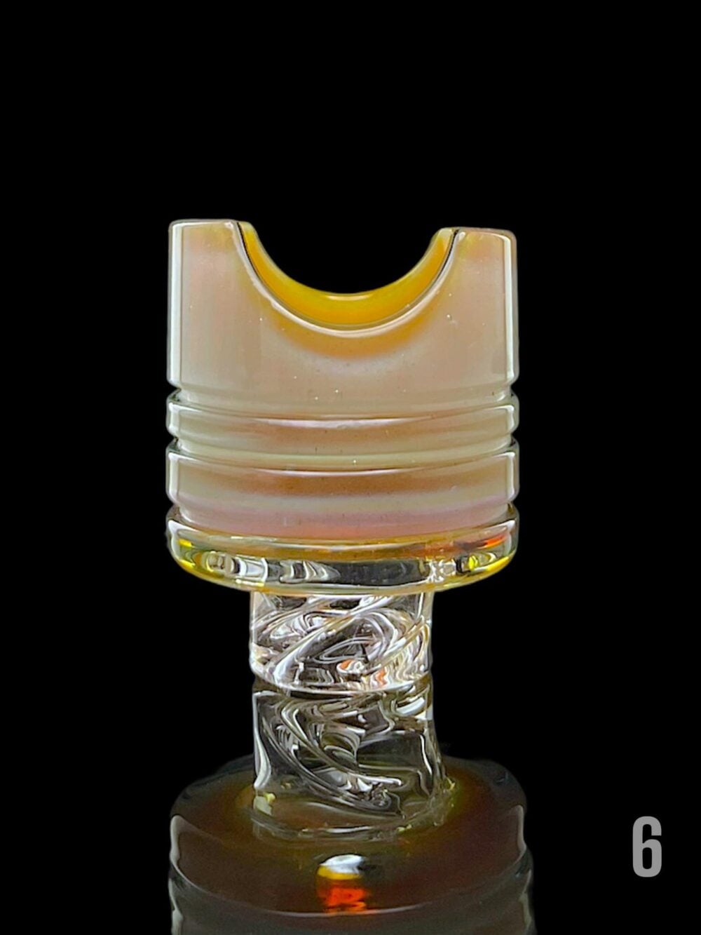 NIB GLASS: FULL COLOR PISTON 3DXL PUFFCO PEAK PRO SPINNER CAP