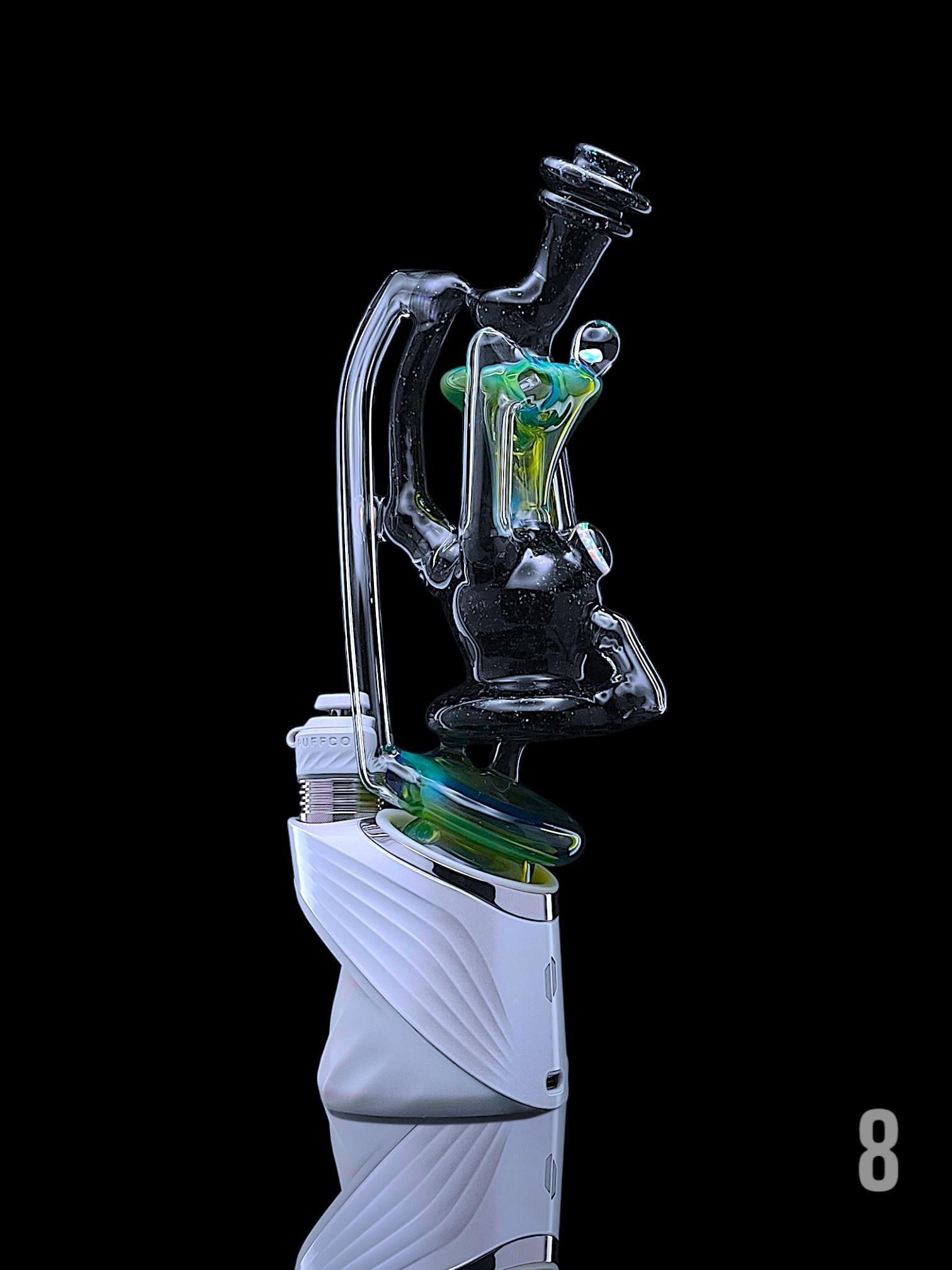 JF GLASS: HEADY WISHBONE RECYCLER PUFFCO PEAK ATTACHMENT - Image 13