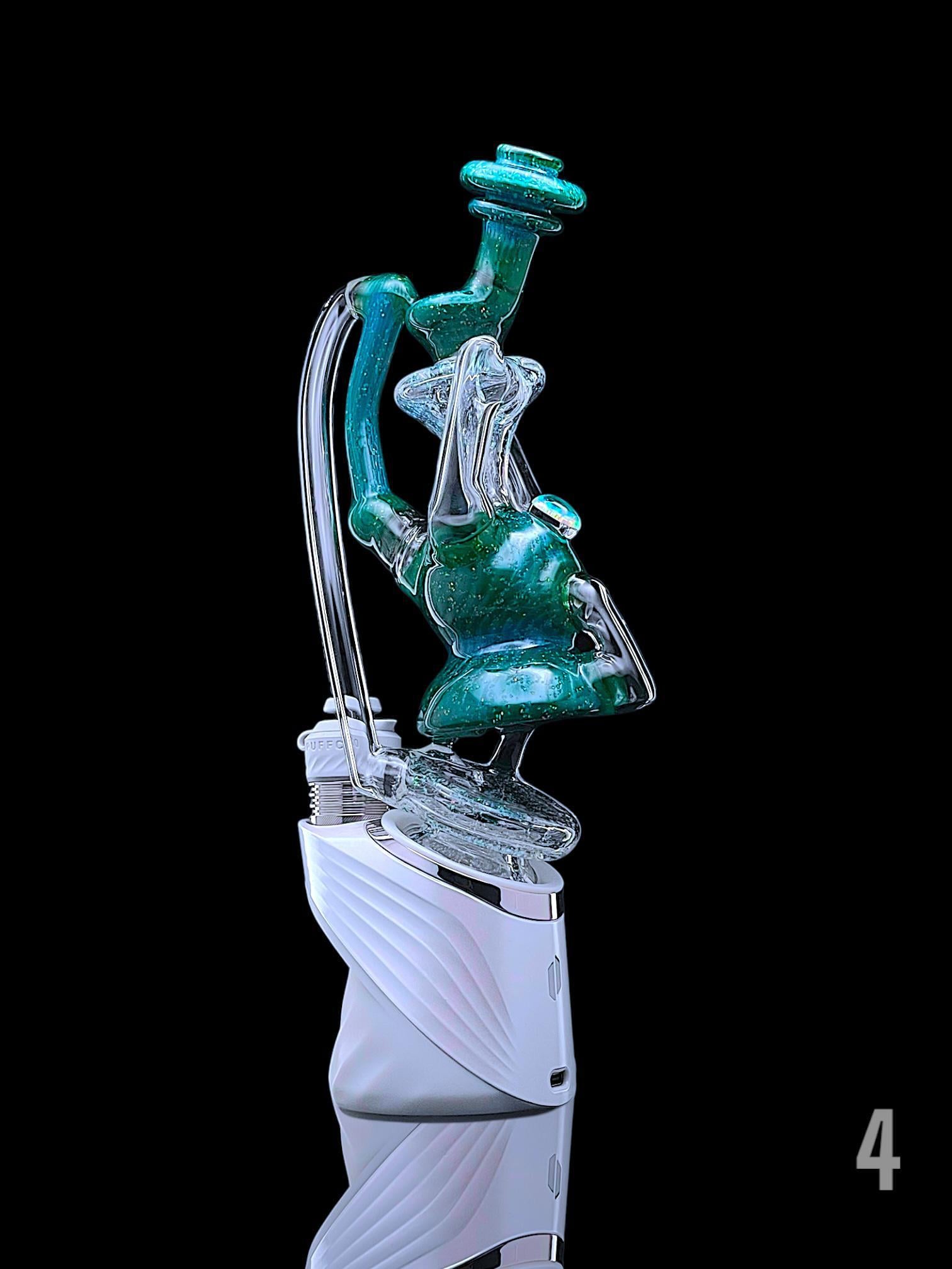 JF GLASS: HEADY WISHBONE RECYCLER PUFFCO PEAK ATTACHMENT - Image 5