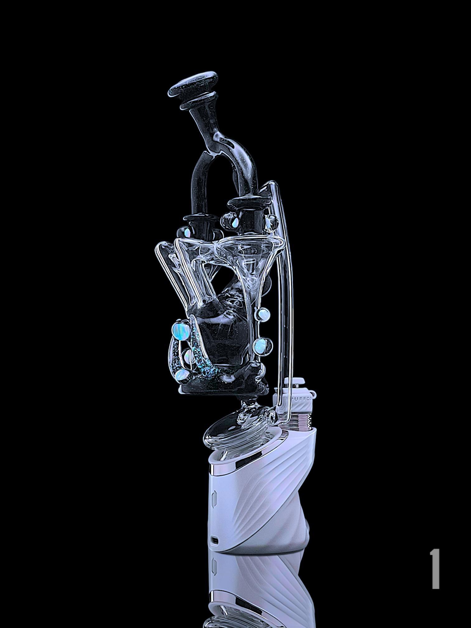 JF GLASS: WORKED RDT PUFFCO PEAK ATTACHMENT