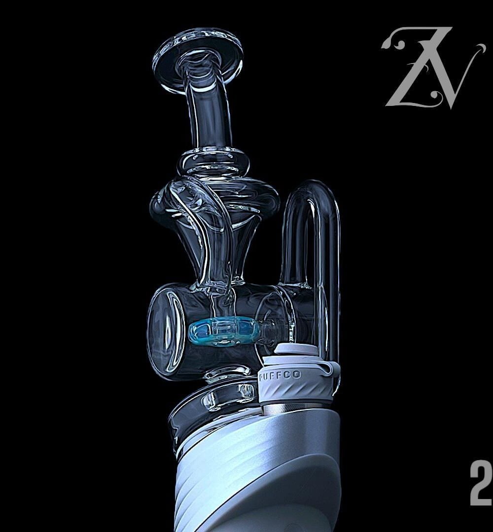 Alternative view of MIKE D GLASS: ACCENTED RECYCLER PUFFCO PEAK ATTACHMENT