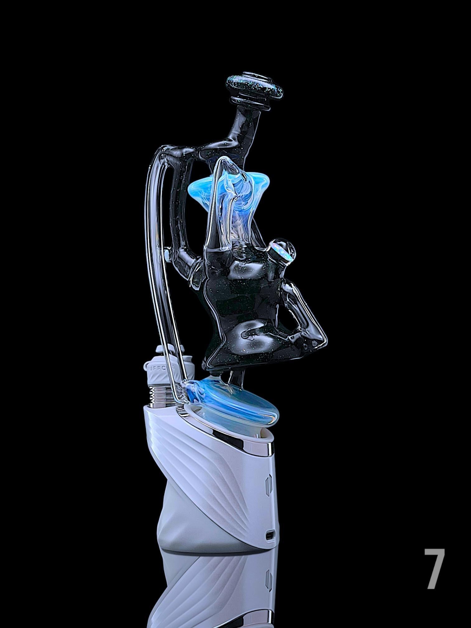 JF GLASS: HEADY WISHBONE RECYCLER PUFFCO PEAK ATTACHMENT - Image 11
