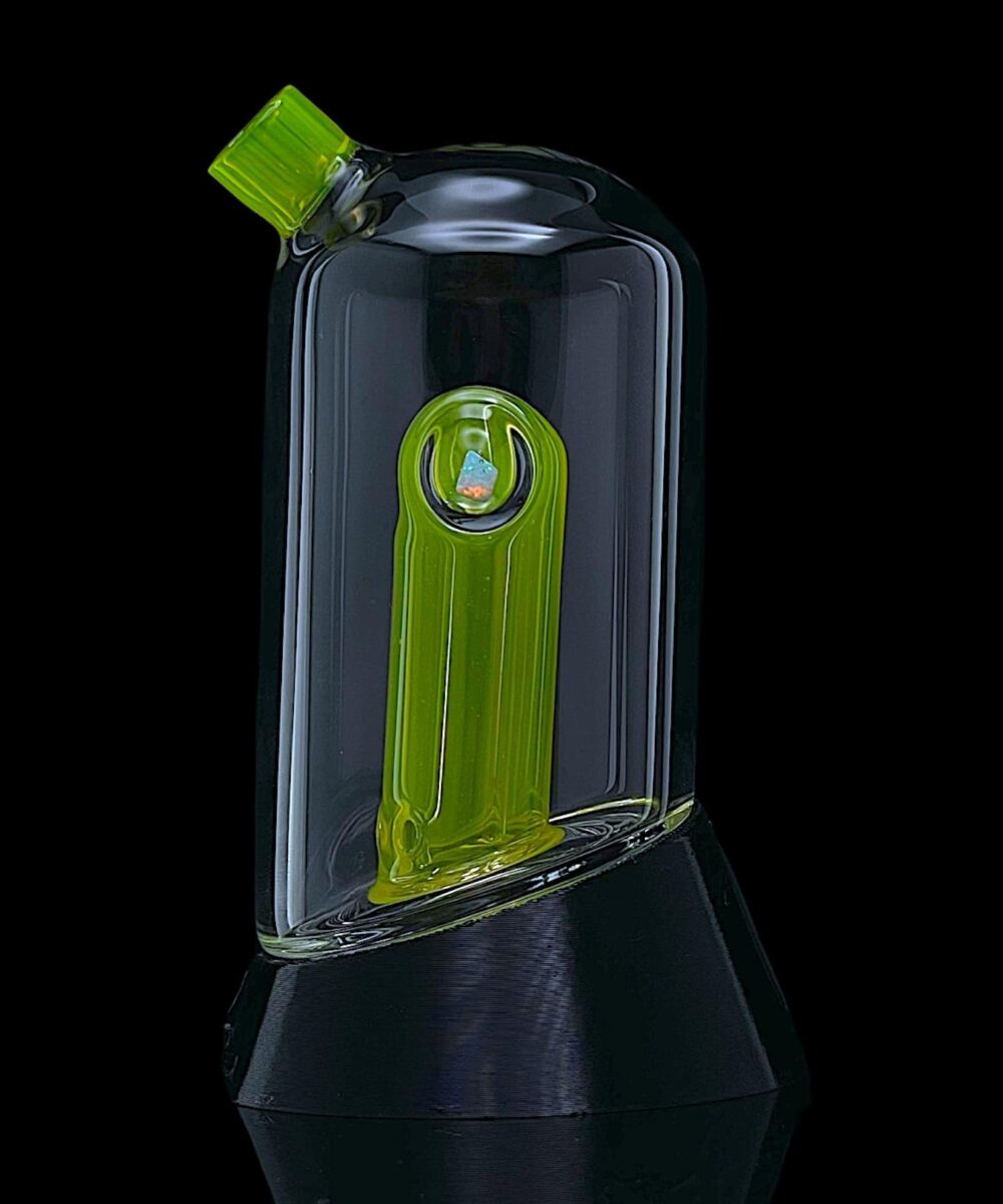 IRIDESCENT GLASS: SUPERIOR DOME PUFFCO PEAK ATTACHMENT - LEMON CANDY
