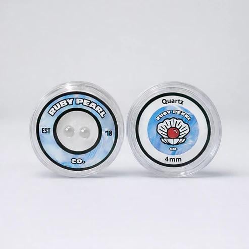 RUBY PEARL CO: 4MM QUARTZ SET 2PK