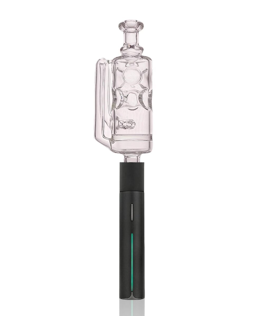 IRIDESCENT GLASS: SWISS BUBBLER PUFFCO PIVOT MOUTHPIECE