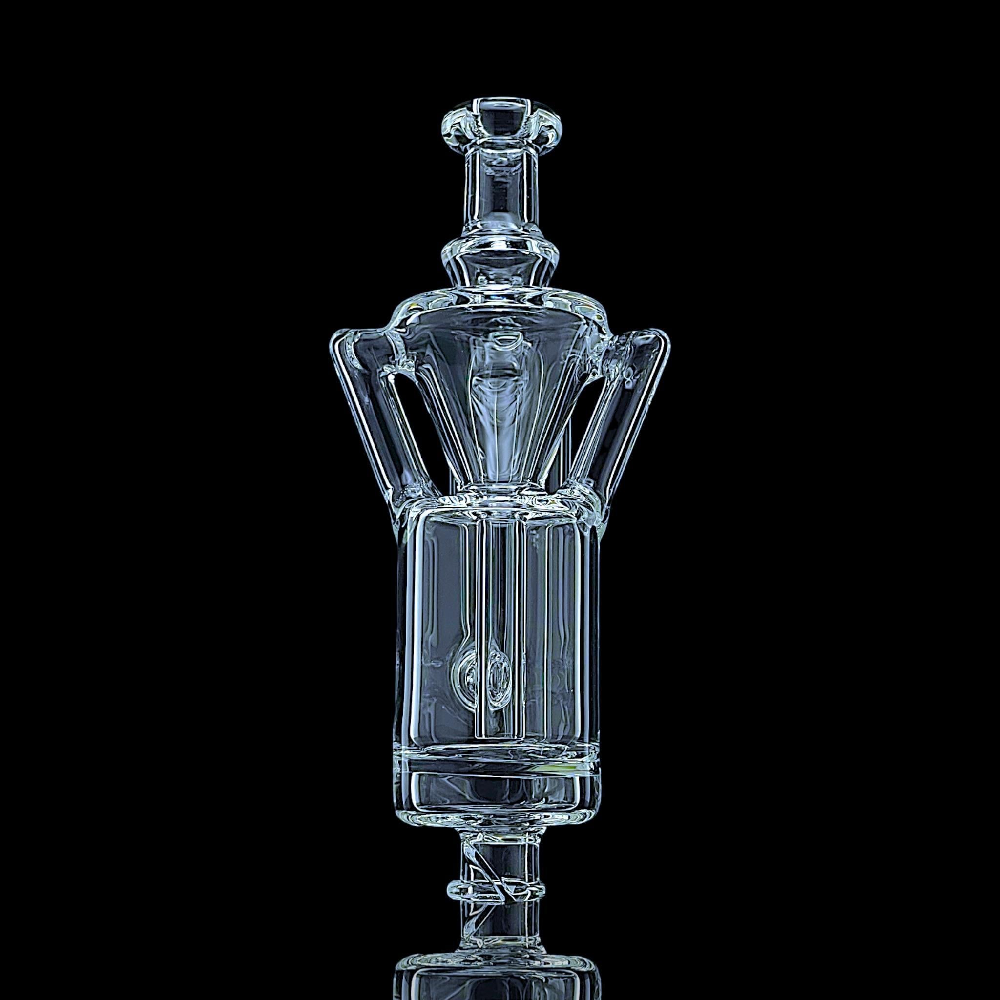 IRIDESCENT GLASS: RECYCLER PUFFCO PIVOT MOUTHPIECE - Image 4