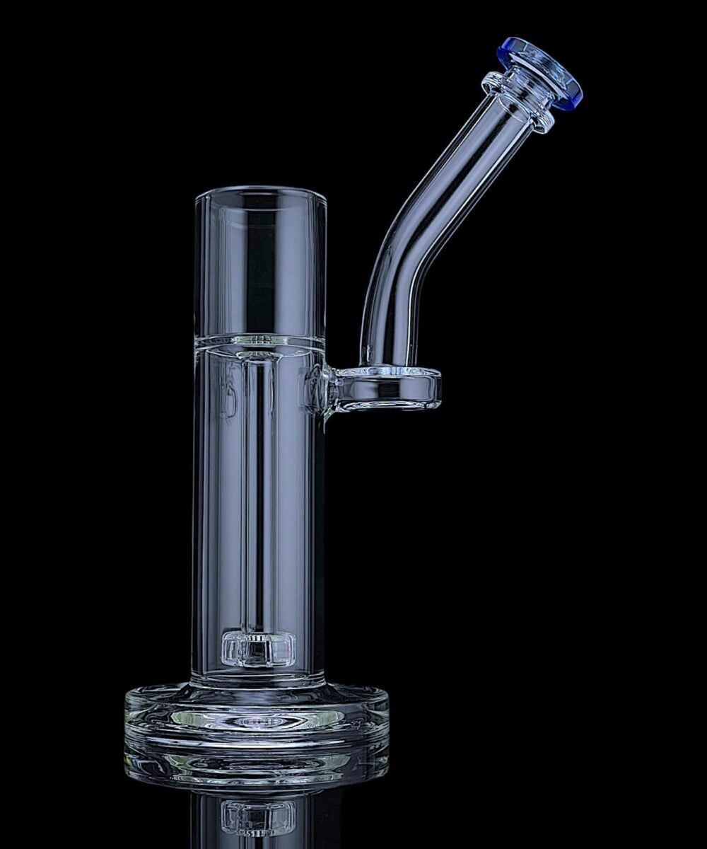 IRIDESCENT GLASS: SHOWERHEAD BUBBLER PUFFCO PROXY ATTACHMENT - ROYAL BLUE