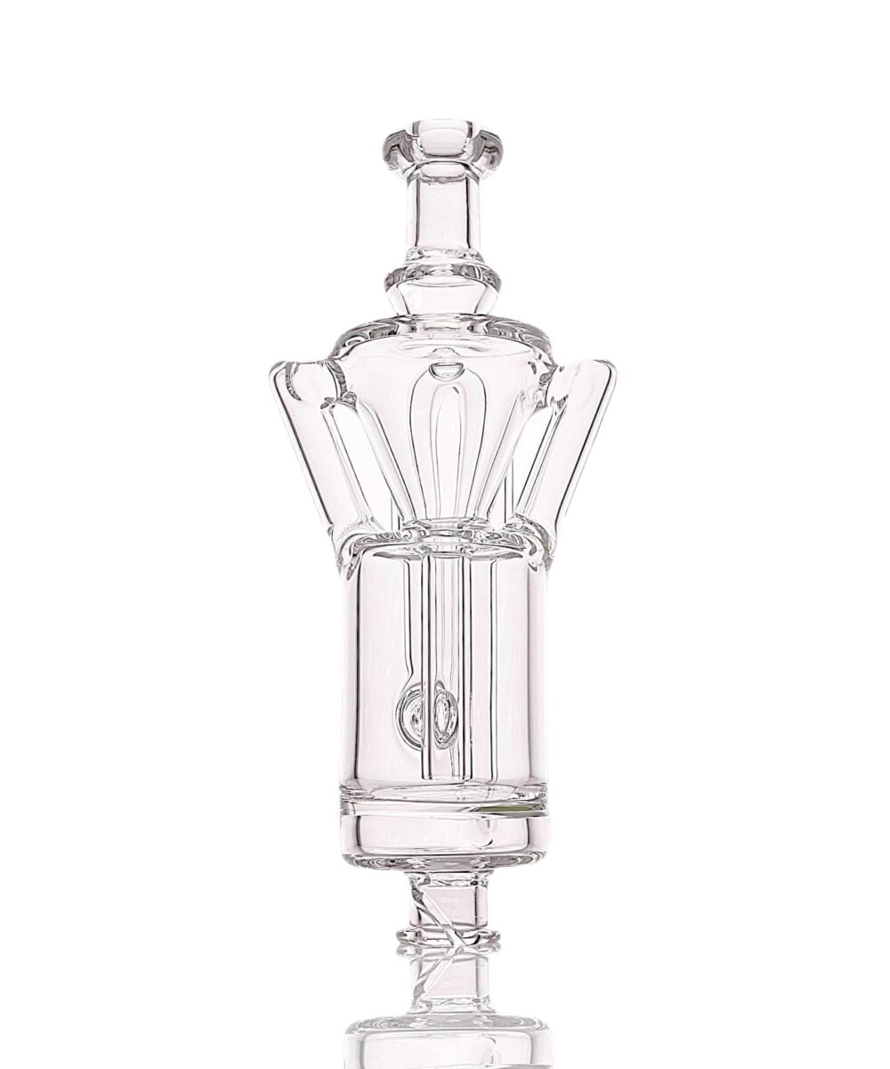 Alternative view of IRIDESCENT GLASS: RECYCLER PUFFCO PIVOT MOUTHPIECE
