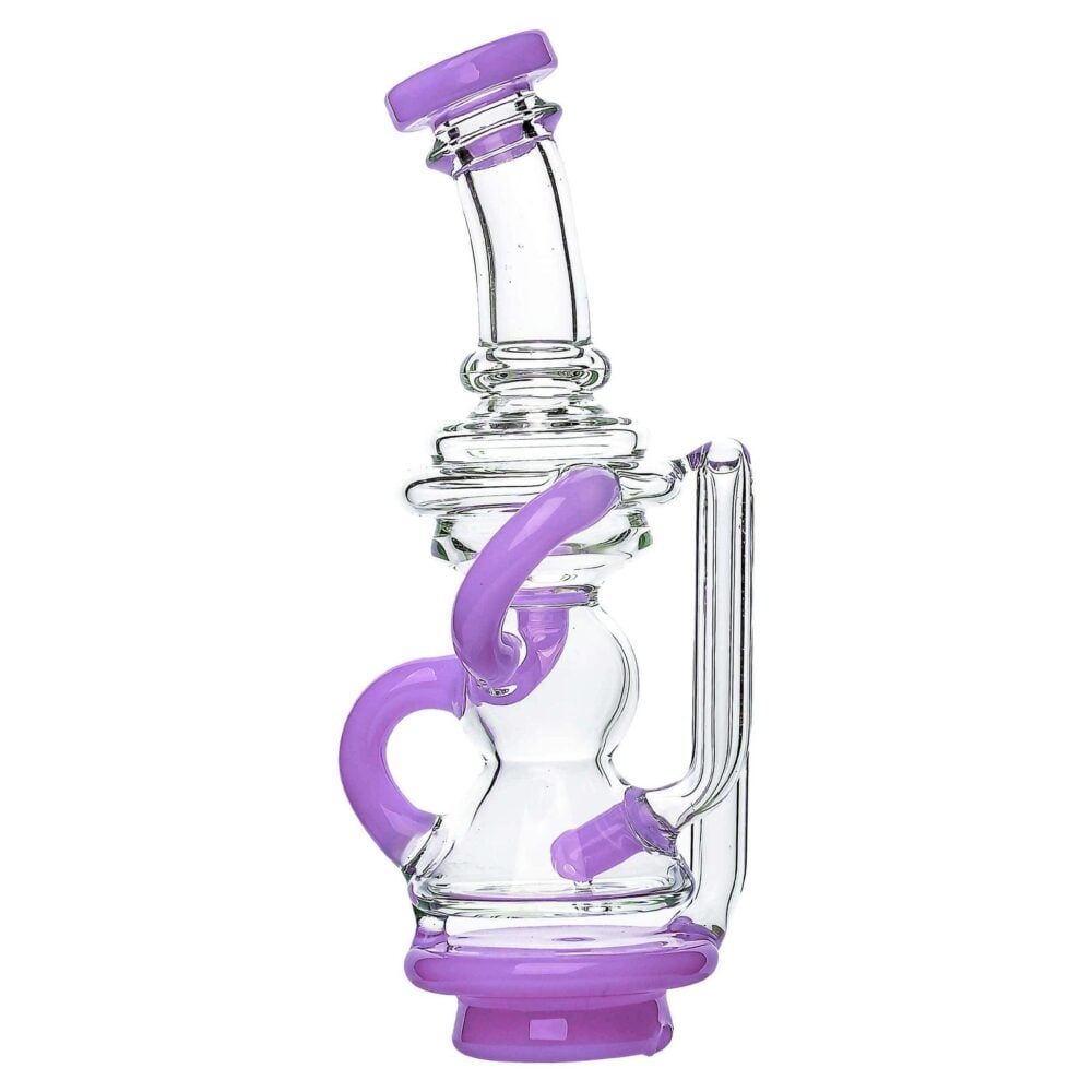 IRIDESCENT GLASS: MINI RECYCLER FOCUS V CARTA ATTACHMENT | Zee Vapor