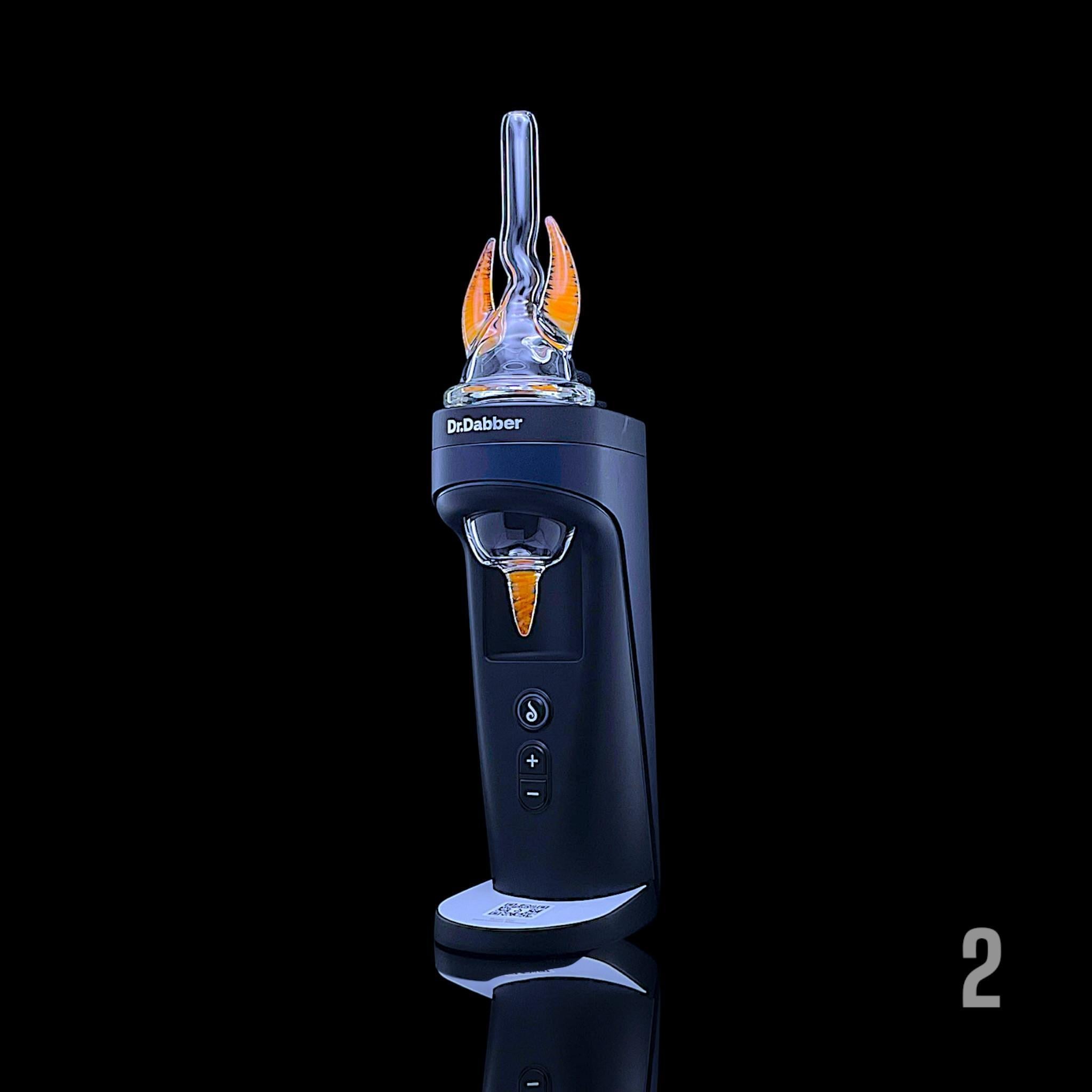 MAGIZLE GLASS: ACCENTED HORN DR DABBER SWITCH 2 GLASS ATTACHMENT - Image 5