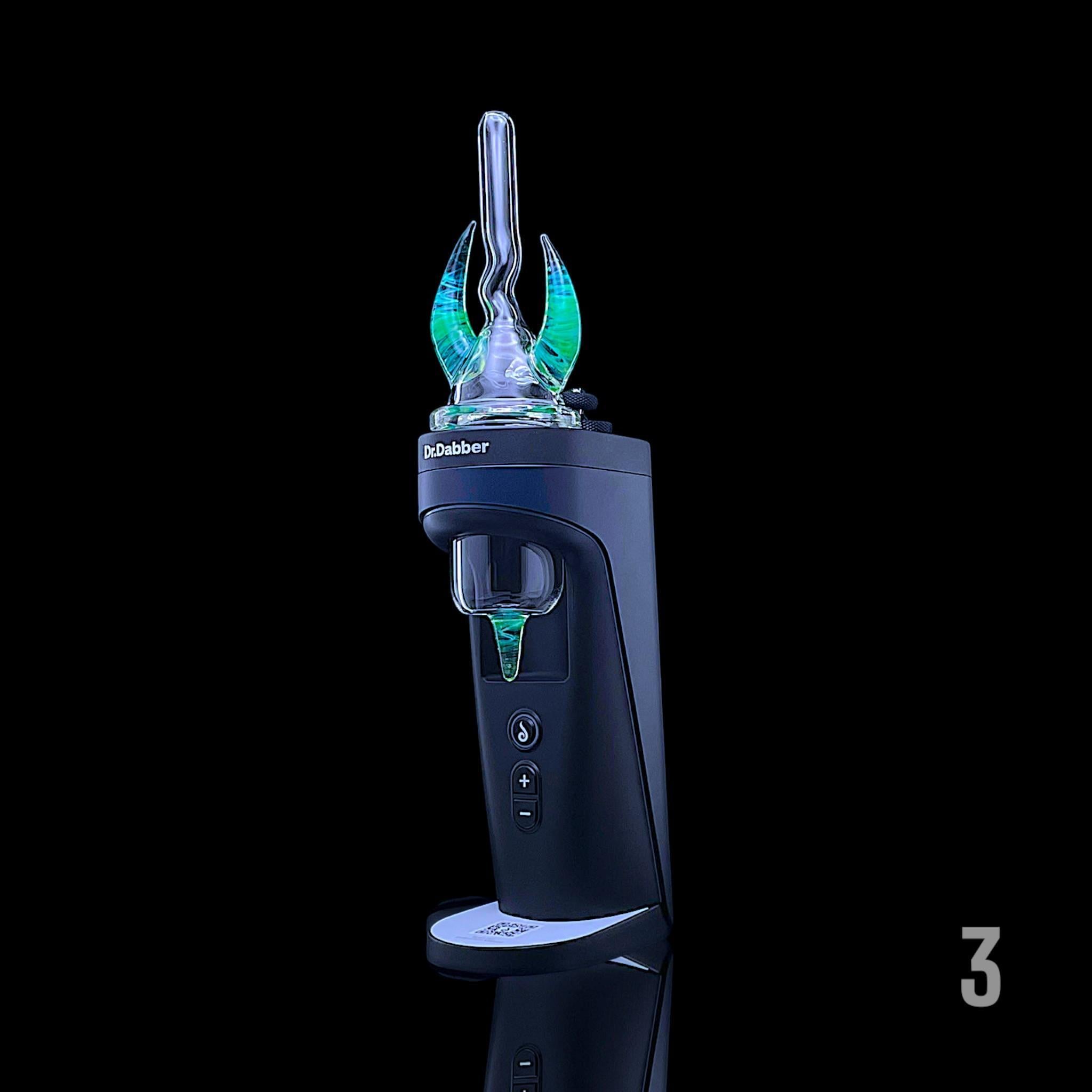 MAGIZLE GLASS: ACCENTED HORN DR DABBER SWITCH 2 GLASS ATTACHMENT - Image 7