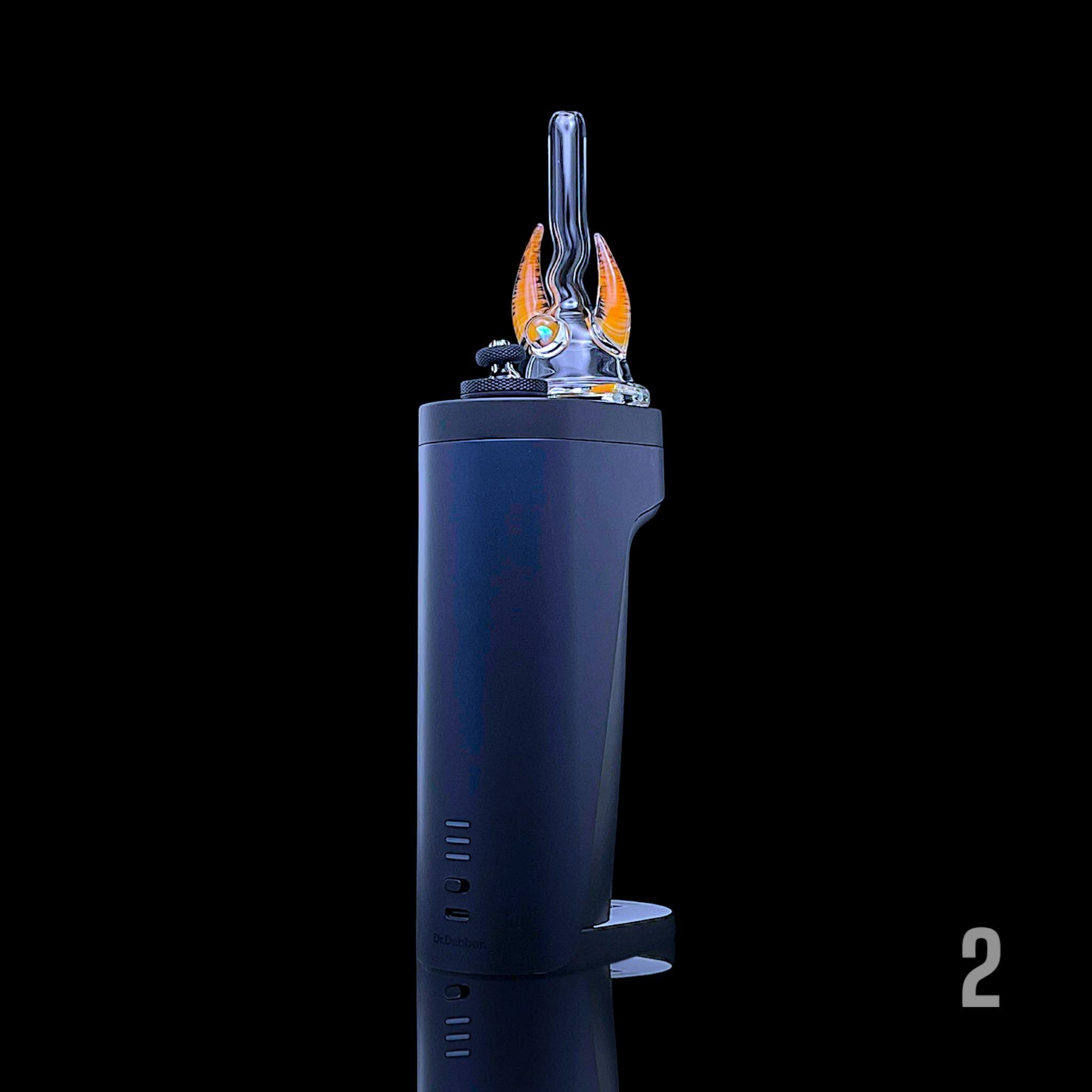 MAGIZLE GLASS: ACCENTED HORN DR DABBER SWITCH 2 GLASS ATTACHMENT - Image 6