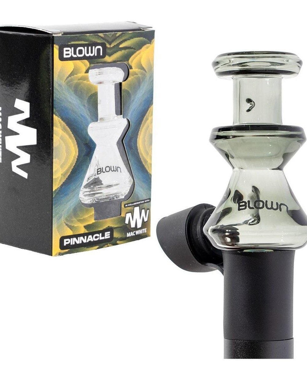 BLOWN GLASS: THE PINNACLE PUFFCO PIVOT MOUTHPIECE - SMOKE