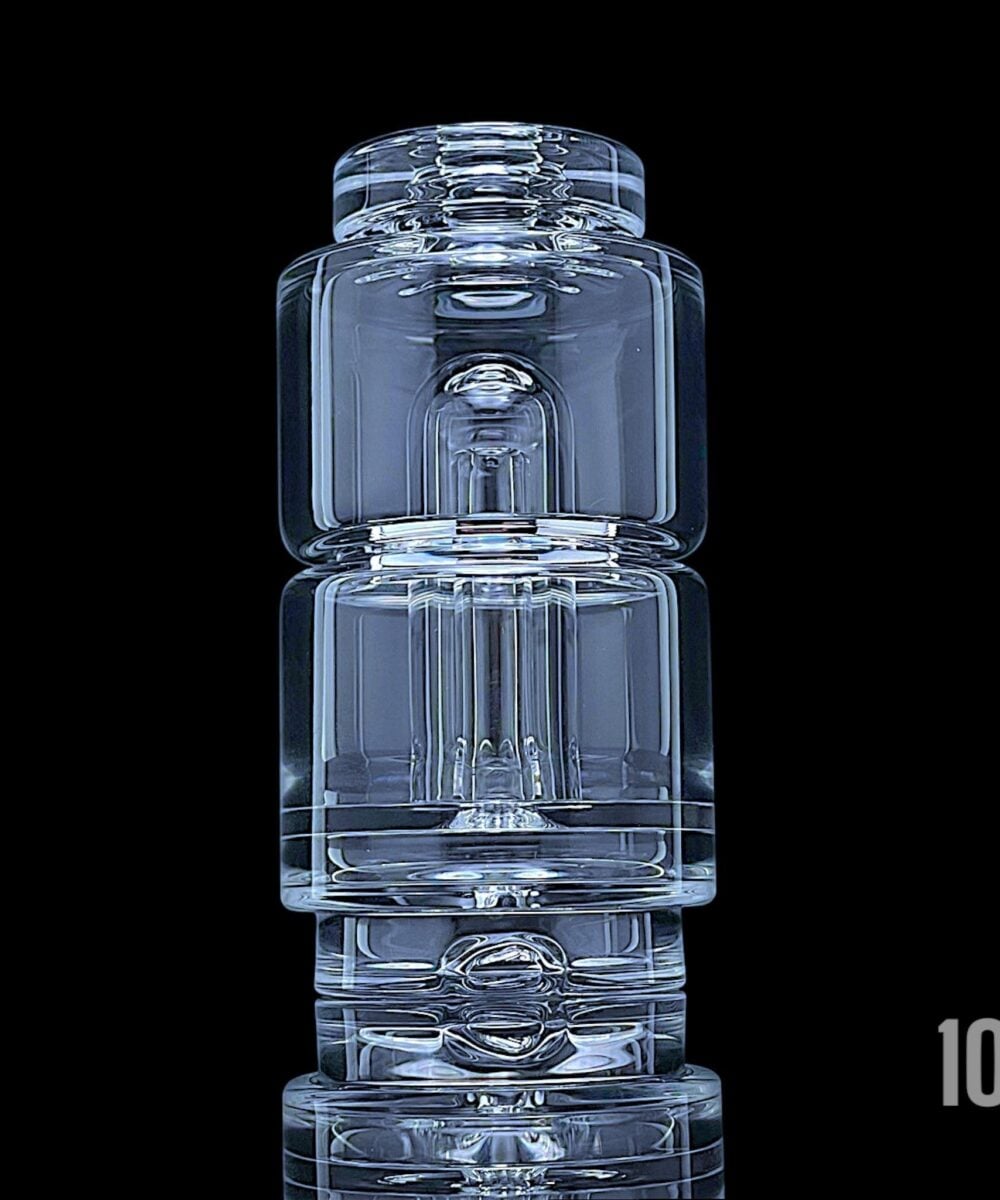 SPIDER GLASS: CLEAR PUFFCO PEAK ATTACHMENT - #10 - 225 BC 2 HOLE